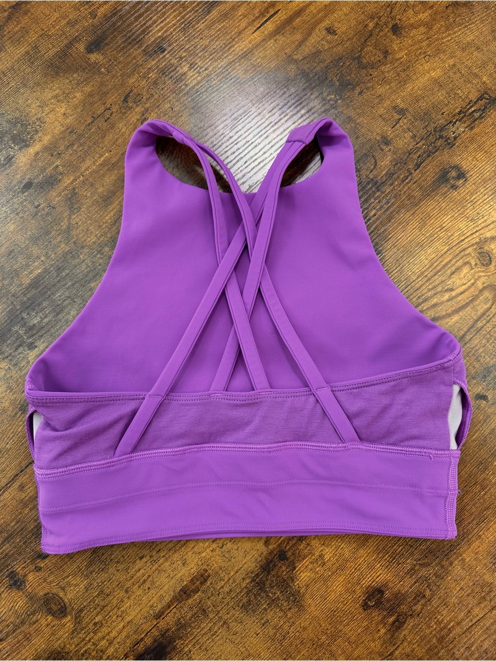 Lululemon Energy High-Neck Longline Tough Bra B-D Cups, Moonlit Magenta, 6 - Picture 14 of 16